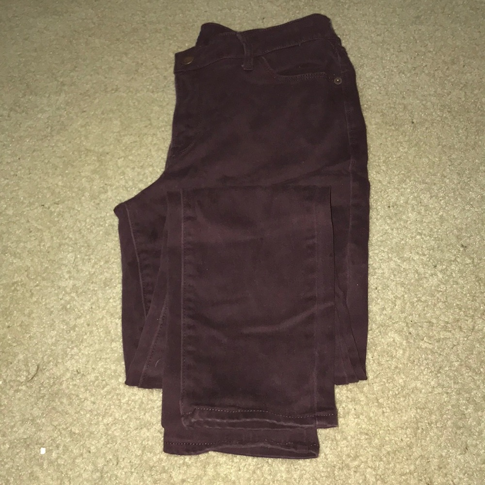 Maroon Jeans